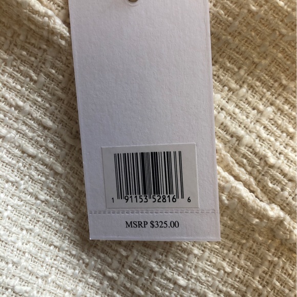 Jason Wu Tweed Bomber Cream Jacket Sz. M - Picture 7 of 14